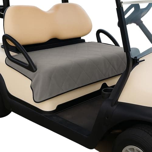 ThermoHalo Golf Cart Seat Covers, Universal Golf Cart Seat Towel Blanket Nonskid Bottom Fits for EZGO, Yamaha, Club Car and More 2 Person Seats Golf Carts (A)