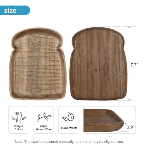HomeHand Hand-Carved Walnut Wood Tabletop Accent, Decorative Wooden Serving Piece with Natural Grain for Table Styling and Display - Thumbnail 4