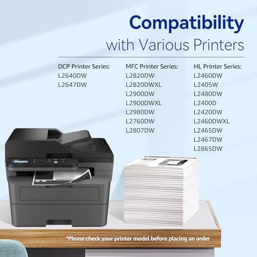 Valinkso TN830XL Toner for Brother Printer 4 Pack Compatible for Brother TN830 TN-830XL TN830XL/V/R for HL-L2460DW DCP-L2640DW MFC-L2820DW HL-L2405W MFC-L2807DW MFC-L2900DW Printers (Black) - Thumbnail 3