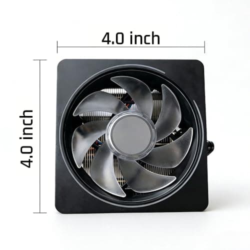 AM4 CPU Cooler - Wraith Prism Cooler Heat Pipes Copper Base/Alum Heatsink,4-Pin PWM LED RGB CPU Cooling Fan Pre-Applied Thermal Paste, Compatible with AMD AM4/AM5/AM2/AM3 Ryzen 3700X/4700X/5700X/7700 - Thumbnail 6
