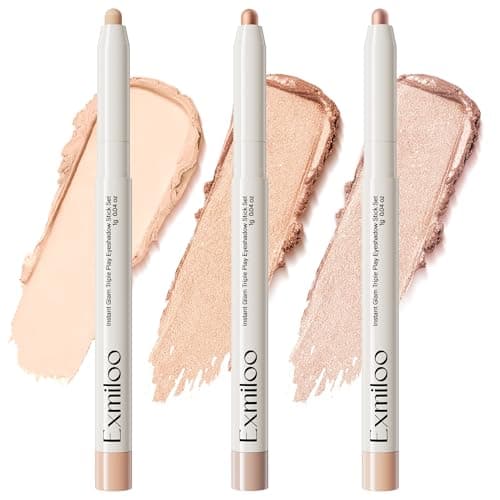 Exmiloo Cream Eyeshadow Stick Set – Waterproof Long-Lasting Eye Shadow Sticks with Shimmer & Matte Finish, Easy-to-Blend Cream Eyeshadow Sticks - Image 1