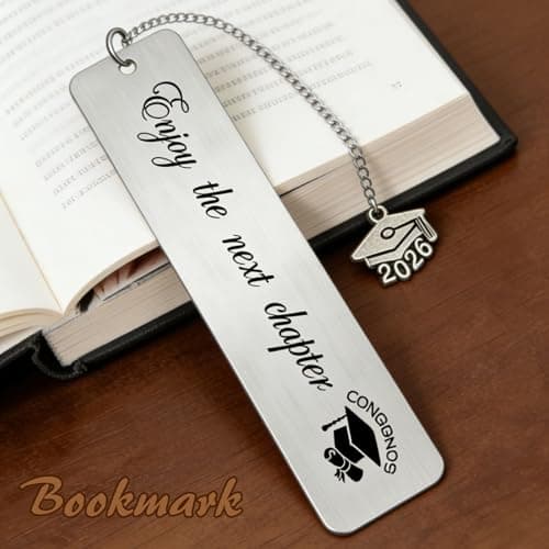 Atarvana 4pcs Graduation Gifts Class of 2026 for Him Her, Inspirational Graduates Present Set with 1pcs Motivational Spiral Notebook, Pen, Bracelet and Bookmark from Mom Dad - Thumbnail 5