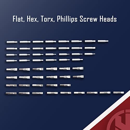 KNINE OUTDOORS Precision 1/4" Torque Screwdriver Set Adjustable from 10 to 70 In-Lbs Engineering Repair Kit Maintenance Tools with T-BAR Ratchet Screwdriver, Set of 92 pieces - Thumbnail 6