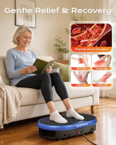 Vibration Plate Exercise Machine for Body Shaker Machine & Weight Loss, Shake Plate with Resistance Bands, 120 Speed Levels, Remote Control, Full Body Workout, Compact Home Gym Equipment - Thumbnail 3