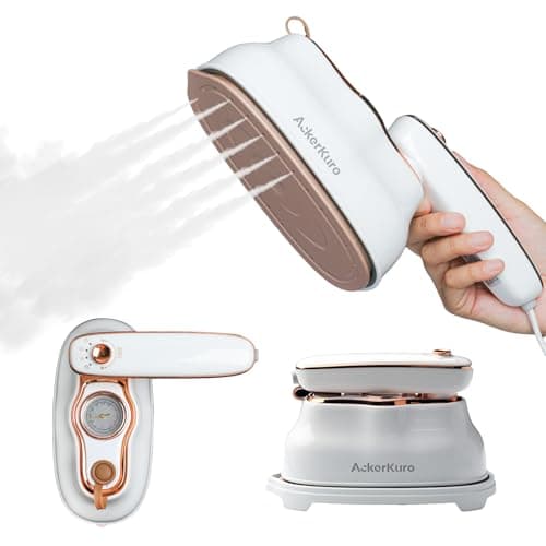 Steamer For Clothes, Steamer ＆ Iron 2 In 1,Portable Handheld travel Steam,1200W 15s Heat Up for Travel Size,Wrinkle Remover,200ml Tank,3 Modes for dress shirts for home travel,White,120V - Image 1