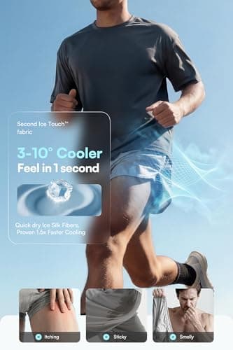 GOOTUCH Men's Breathable Cool Underwear, Moisture Wicking Odor Control Boxer Briefs, Seamless Thin Waistband & Quick Dry (2 Black, 2 Grey Blue,X-Large) - Thumbnail 2