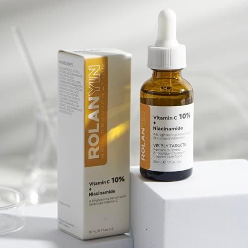 ROLANYIN Vitamin C 10% + Niacinamide Facial Serum Hydration Reducing Fine Lines Wrinkles Skin Firming Anti Aging Formula Boosting Radiance Improving Texture Skin Care - Thumbnail 2