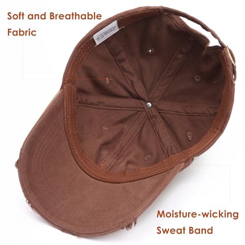 spxkd Baseball Cap for Men Women Red-Brown - Thumbnail 4