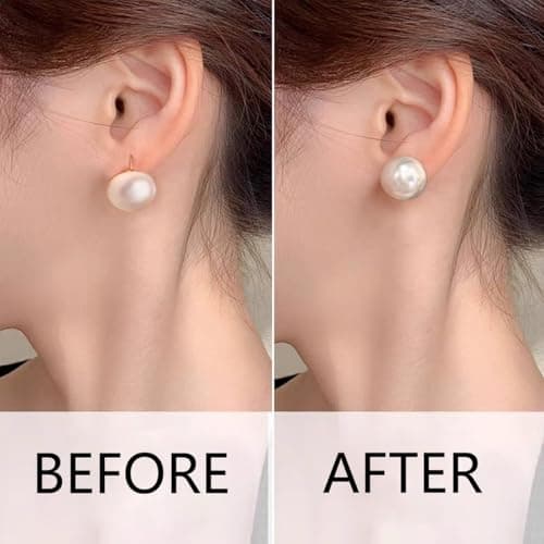 Earring Lifters Earring Backs for Droopy Ears 4Pcs Earring Backs Replacements for Jewelry Hypoallergenic Earring Back for Heavy Earring Adjustable Earrings Backs Sliver - Thumbnail 3