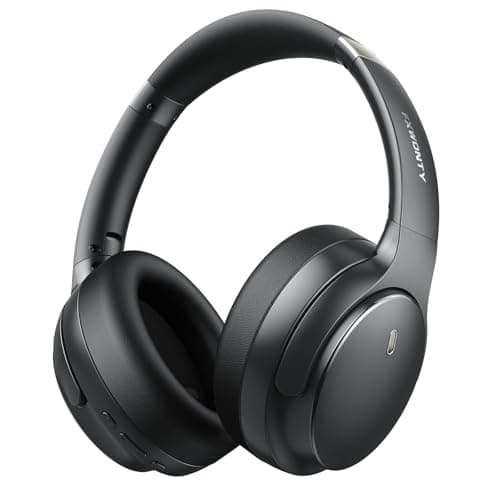 FXWONTY Hybrid Active Noise Cancelling Headphones, Wireless Bluetooth 5.4 Over Ear Headphones & Fast Charging, Hi-Res Audio, Deep Bass, Transparency Mode, 70h Playtime, Comfort for Travel/Office/Home - Image 1