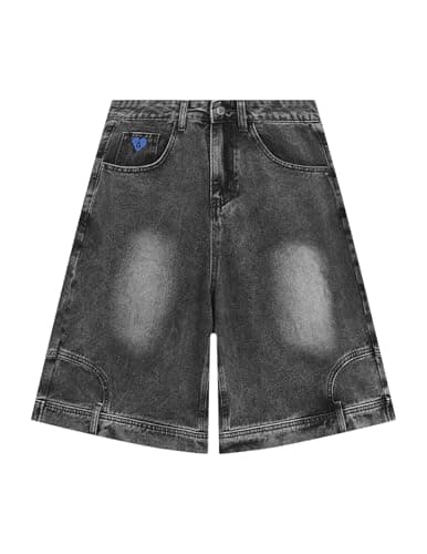 Aelfric Eden Washed Reverse Jorts Mens Casual Denim Shorts Loose Fit Baggy Jean Short Streetwear Trendy Outfits