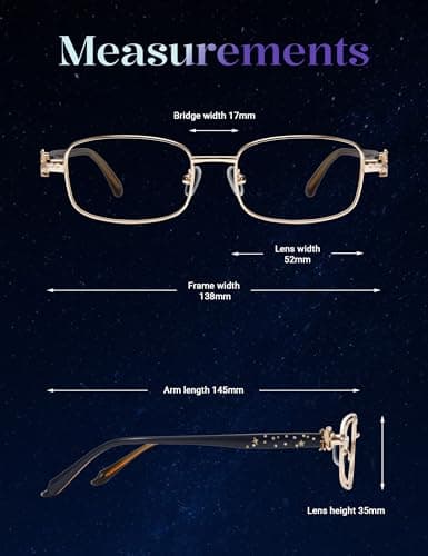 TIJN Blue Light Blocking Glasses for Woman Men, Square Acetate Metal Frame Eye Glasses for Cosplay & Anime Girl, Rin - Thumbnail 4