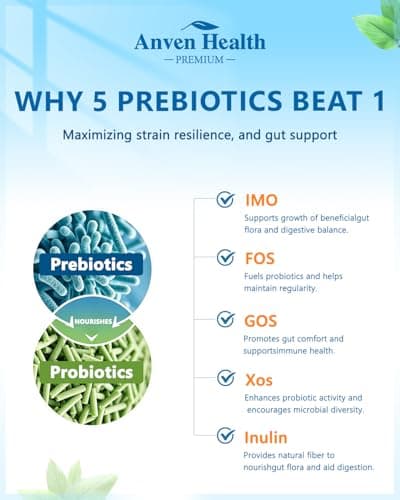 Probiotics 60 Billion CFU for Women and Men - 5 Organic Prebiotics, Plant-Based Delayed Release - Supports Gut, Digestive & Immune Health, Bloating & Gas Relief - Non-GMO, Made in USA - 60 Caps - Thumbnail 4