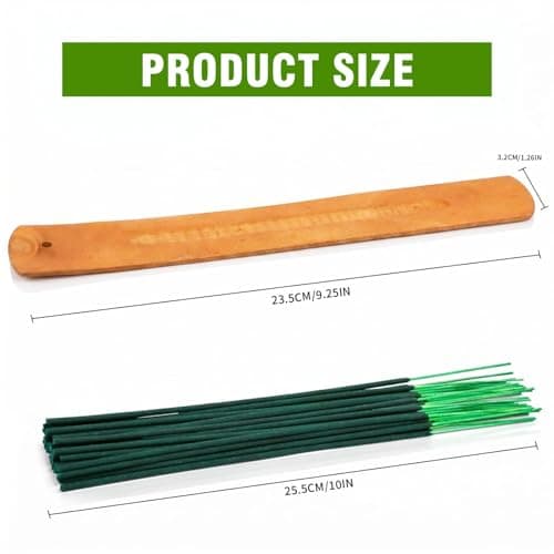 FIRIK Citronella Incense Sticks Outdoor, 120 PCS Citronella Incense with Wooden Holder, Lemongrass Incense Sticks for Indoor Patio Camping Pool Side Porches Courtyards Lawn Farms - Thumbnail 2
