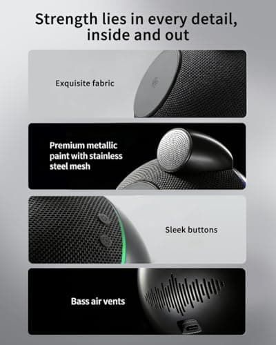 Screenovate Magnetic Wireless Charging Station with Speaker, 25W Fast Charging, Hi-Fi Sound with Dual Drivers & Subwoofer, Bluetooth 5.3, TWS True Wireless Stereo, Gradient Ambient Light (White) - Thumbnail 3