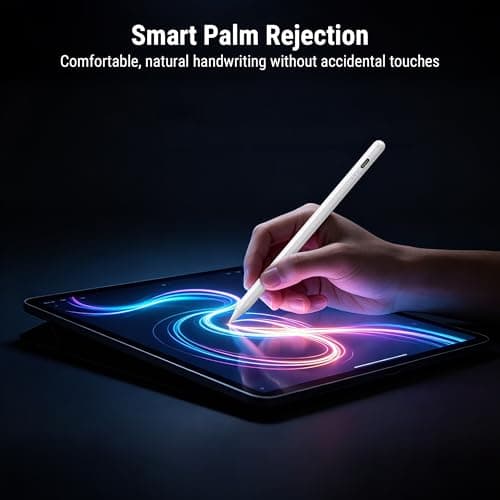 3X Fast Charge Stylus Pen for iPad, Active Pencil with Palm Rejection & Tilt Sensitivity, Compatible iPad 10th/9th/8th/7th/6th Gen, Air 11/13 M2/M3/5/4/3, Pro 11/12.9/13 M4, Mini A17 Pro - Thumbnail 3