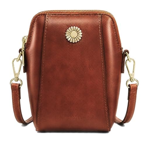 Kiss Sea Small Crossbody Bags for Women PU Leather Cross Body Purses for Women Lightweight Shoulder Cell Phone Purse - Image 1
