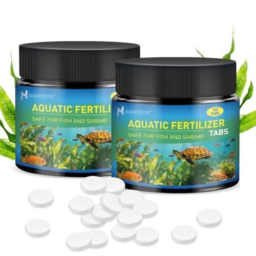 Maozyiltle Root Tabs, Aquarium Plant Fertilizer, Aquarium Water Care Tabs, 100 Tabs Aquarium Plant Food Safe for Fish and Shrimp, Aquatic Plant Fertilizer for Planted Aquarium Substrate (2 * 100)