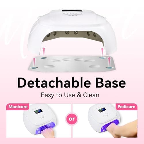 Makartt Professional LED Nail Lamp with Handle 30W Rechargeable Nail Dryer - Thumbnail 6