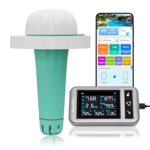 kactoily Smart Pool Monitor with WiFi, 7-in-1 Digital Pool Water Tester - Image 1
