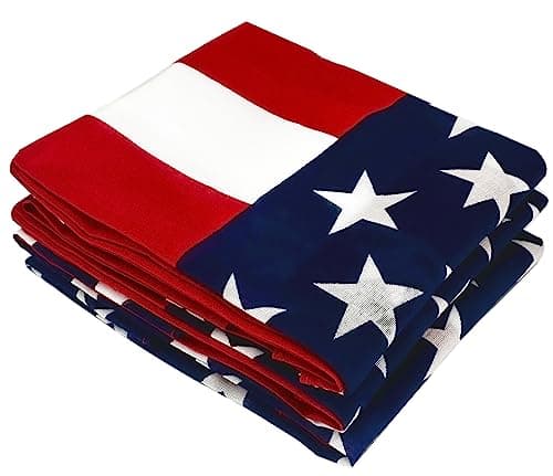 EVERY-VILLE Where EVERYone is Welcome American Flag USA Bandanas - 3 Pack Gift Set, 100% Cotton, 22x22 Inches - 4th of July Accessories America Patriotic Headband