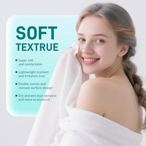 Ditoi Disposable Bath Towels,Extra Large Beach Towels 30"X60", Camping Towels for Travel Hotel, Soft Quick Dry Shower Tissue for Body,Gym Sports,Beach (XL,10 Count) - Thumbnail 2