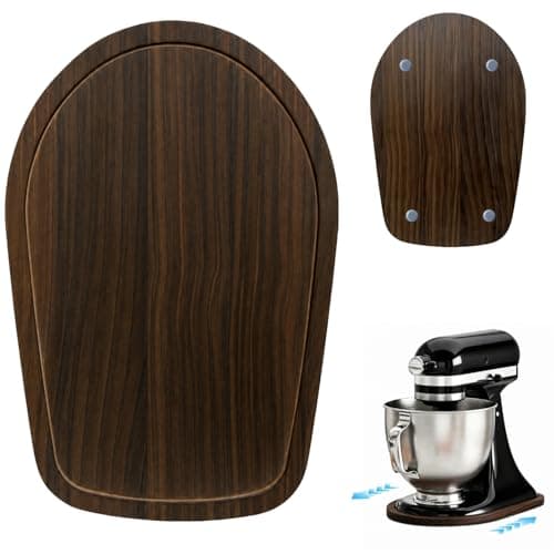 Mixer Slider Mat for Kitchenaid Stand Mixer, 4.5-5 Quart Stand Mixer Kitchen Aid Accessories and Attachments, Pine Wood Appliance Slider Mat Artisan Series for Countertop Protect - Image 1