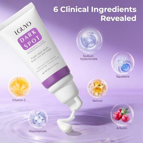 LGUYO Dark Spot Remover for Face & Body - Effective Remedy for Dark Spots & Dark Spot Corrector Cream for Age Spot, Freckles, Melasma, Sun Spot - Even Toning Skin Care for Women and Men - 1.7 Fl Oz - Thumbnail 5