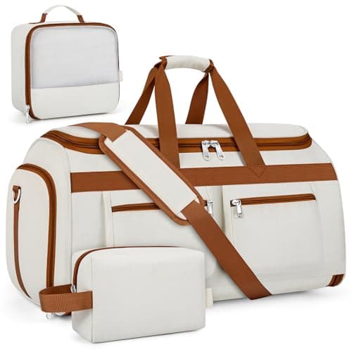 Convertible Garment Duffel Bags for Travel - Carry on Garment Duffle with Toiletry Bag Storage Bag Large Travel Duffel Bag 2 in 1 Hanging Suit Bag Weekender Bag for Men Women 3pcs Set - Image 1