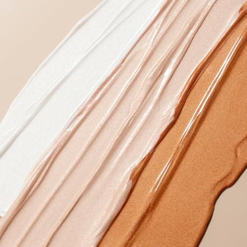 CARSLAN 3D Liquid Highlighter Makeup, Shimmer, Glowing Contour Stick, Smooth & Lightweigh Face Illuminator, Moisturizing, Blendable Cream Highlighter Dewy Finish, 03 Bronze Cold - Thumbnail 6