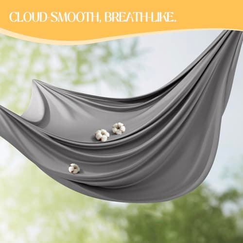 Acnalboma Cotton Fitted Sheet King Only,Ultra-Soft Hotel Luxury Long Staple,Breathable and Comfy Sateen Weave,Fits Up to 18",Grey,78"x80" - Thumbnail 3