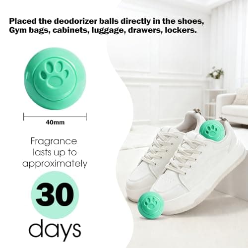 SCENTORINI Shoe Deodorizer Balls, 8 * Pure Cotton Scent Sneaker Deodorizer Balls, Odor Eliminator for Smell Shoes Boots, Long Lasting Shoe Freshener for Gym Bags, Drawers and Small Spaces - Thumbnail 3