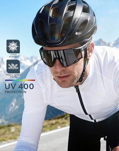 KALIYADI Sports Sunglasses-Men Polarized-Mens-Sunglasses Women: Running Sun Glasses with UV400 for Fishing Cycling - Thumbnail 2