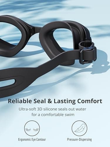 Wildley Swim Goggles Adult, Anti-Fog Pool Swimming Goggles for Men Women Youth, Leak Proof HD Clear Lens Water Goggles with UV Protection - Thumbnail 2