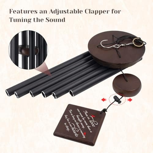 ASTARIN Wind Chimes for Outside,Memorial Wind Chimes Sympathy Wind Chimes for Loss of Loved One Cardinal Memorial Wind Chime Bereavement Condolence Gifts for Loss of Mother Father Husband - Thumbnail 2