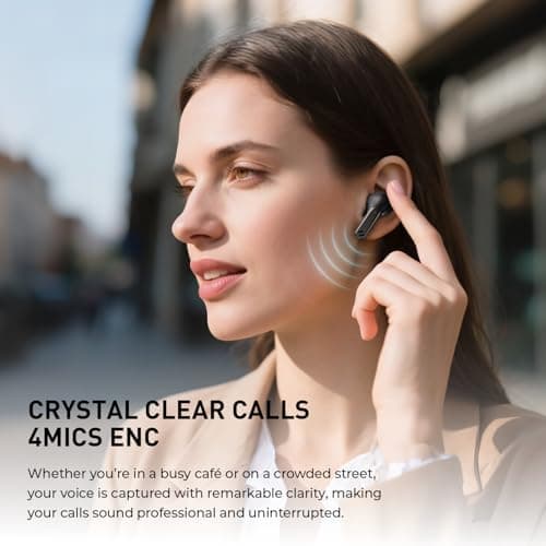 havit Wireless Earbuds with LED Display, Bluetooth 5.4 Headphones, 40H Playtime, in-Ear Earbuds with App Control for Music, Workout & Daily Use - Thumbnail 5