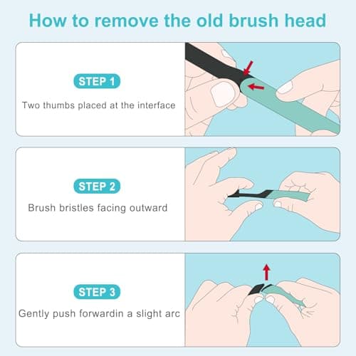 Toothbrush Replacement Heads Compatible with Quip Sonic Toothbrushes - Adult Refill Electric Toothbrush Heads, Black, Pack of 4 - Thumbnail 2