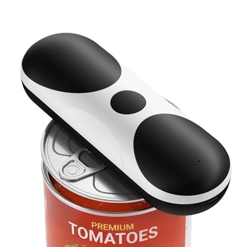 Electric Can Opener, One-Touch Automatic Can Opener, USB Rechargeable Electric Can Opener for Seniors with Arthritis- Cordless Battery Powered, Side Cut, Smooth Edge, Handsfree, for Any Size Cans