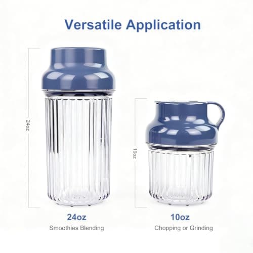 Greatogo 1000W 6-Blade Single-Serve Blender Exclusive Blender 28/14oz Tritan Blending Cup, Make milkshakes, salad dressings, sauces, crush ice, and blend frozen fruits - Thumbnail 3