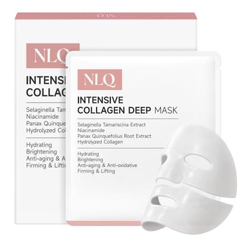 NLQ Intensive Collagen Deep Mask Skincare, Hydrating Overnight Face Mask for Glass Skin, Pore Refining, Firming & Plumping, Travel Essentials and Beauty Care Gifts for Women | 1.05oz(30g) x 5ea - Image 1