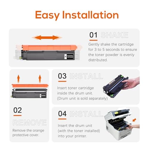 Jeostarky TN229XL Black Toner Replacement for Brother TN229 TN229XL Toner Cartridge Compatible with Brother MFC-L3780CDW MFC-L3720CDW HL-L3280CDW HL-L3220CDW HL-L3300CDW HL-L3295CDW (2 Pack) - Thumbnail 6