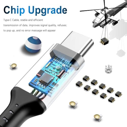 DFLASHS 3-Pack 3FT 60W Type C to Type C Nylon Braided USB C Fast Charging Cable for S23 Ultra/A14/S23/A54, iPhone 16/Pro Max, iPhone 15/Pro Max, Pixel 8 7, Redmi, iPad Pro, MacBook Pro and More (3FT) - Thumbnail 2