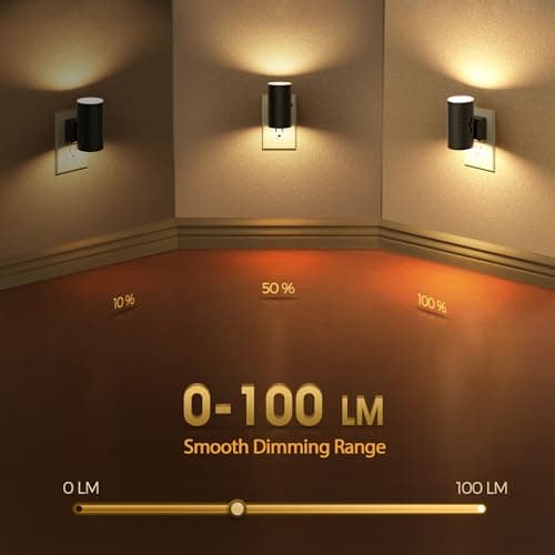 Briignite Night Lights Plug into Wall, 1 Pack 11-Color Changing Night Light with 1 Remote Control, 3000K+6000K+RGB LED Nightlight for Kids with Light Sensor, 0-100 LM Adjustable for Bedroom, Stairway - Thumbnail 6