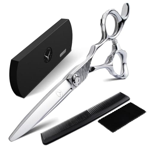 6.3 Inch Professional Hair Cutting Scissors VG10 Steel Barber Shears Convex Blade Hair Scissors for Wet and Dry Hair Salon Use - Image 1