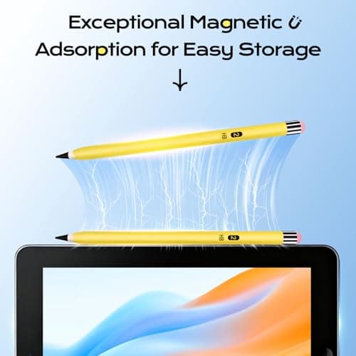 Stylus Pen for iPad 2025-2018 Faster Charge Apple Pencil with Palm Rejection Tilt Sensitivity 2B Pencils Appearance Magnetic Pen for Mini 5/6, iPad 6/7/8/9/10/A16, Air 3/4/5/6/7, IPad Pro11/12.9"/13" - Thumbnail 3