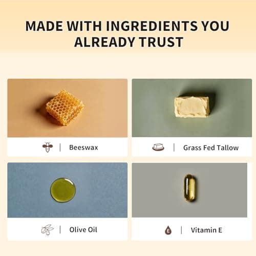 Lopeie Upgraded Organic Beef Tallow for Skin & Face – Whipped Grass-Fed Tallow and Honey Balm for Dry, Sensitive Skin, Natural Hydrating Face Moisturizer with Raw Honey (Lavender) - Thumbnail 2