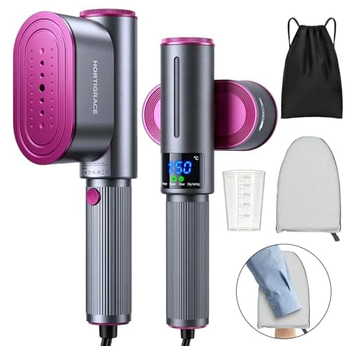 Travel Steamer for Clothes, 2-in-1 Steam Iron & Garment Steamer with Fast Heat-Up, 1200W Portable Handheld Clothes Steamer, Large Ceramic Heat Panel Quick Wrinkle Removal for Home/Travel/Hotel - Image 1