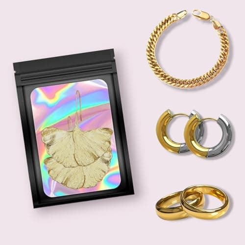 50 Pack Black Mylar Bags, Plastic Smell Proof Bag Reusable Holographic Bags Small Ziplock Bag with Clear Window Jewelry Sample Gift Food Bags Small Business Packaging Supplies (3" x 5") - Thumbnail 4