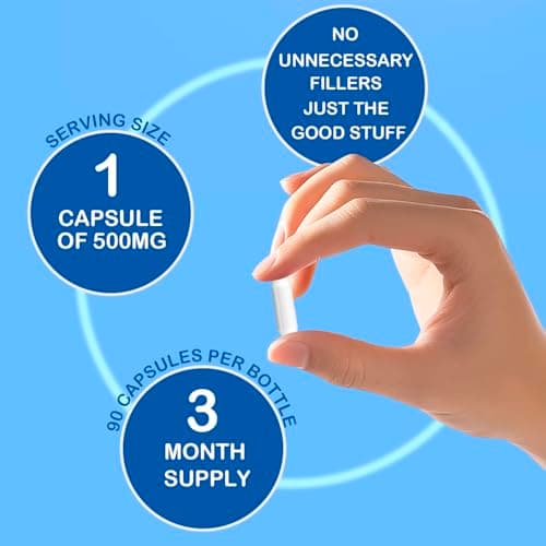Lotnafee Magnesium Glycinate Capsules – Maximum Absorption Magnesium Supplement for Stress Relief, Deep Sleep, Muscle & Nerve Support, Heart Health & Calm Mood – Gentle, Non-GMO, 90 Capsules - Thumbnail 4