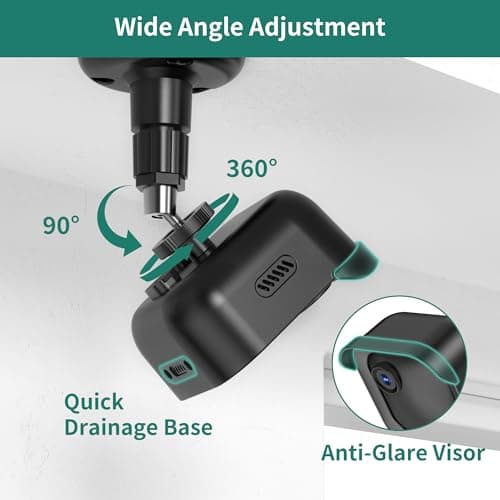 All-New Blink Outdoor Camera Mount, 1Pack Weatherproof Protective Housing with 360° Adjustable Bracket and Sync Module Mount, Compatible with Blink Outdoor 4th & 3rd Gen Cameras (Camera Not Included) - Thumbnail 6